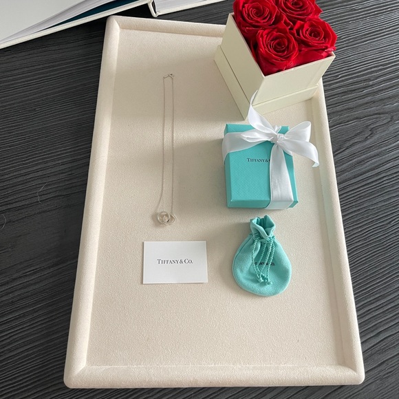 Tiffany & Co. Interlocking Circles Pendant in Sterling Silver 16” NEW $625 - Picture 6 of 17